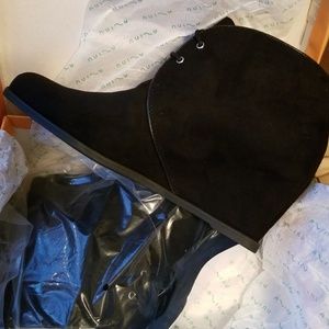 Women's Suede Ankle Wedge Boot